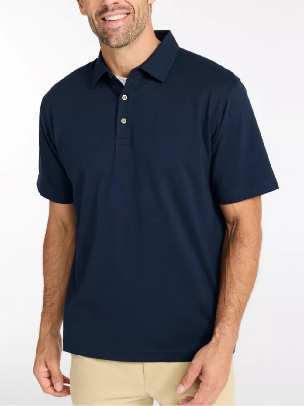 LL Bean Men's Navy Polo Shirt